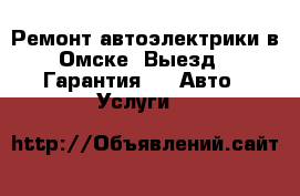 Ремонт автоэлектрики в Омске. Выезд   Гарантия. -  Авто » Услуги   